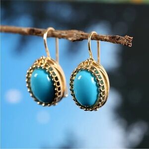 TURQUOISE EARRINGS VINTAGE STYLE